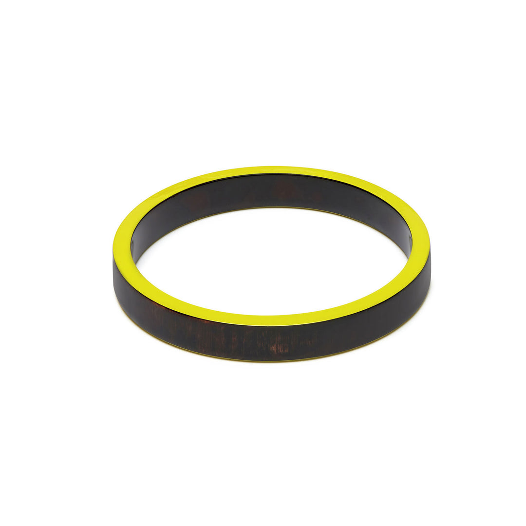Branch Jewellery - Slim chartreuse and Black  Bangle