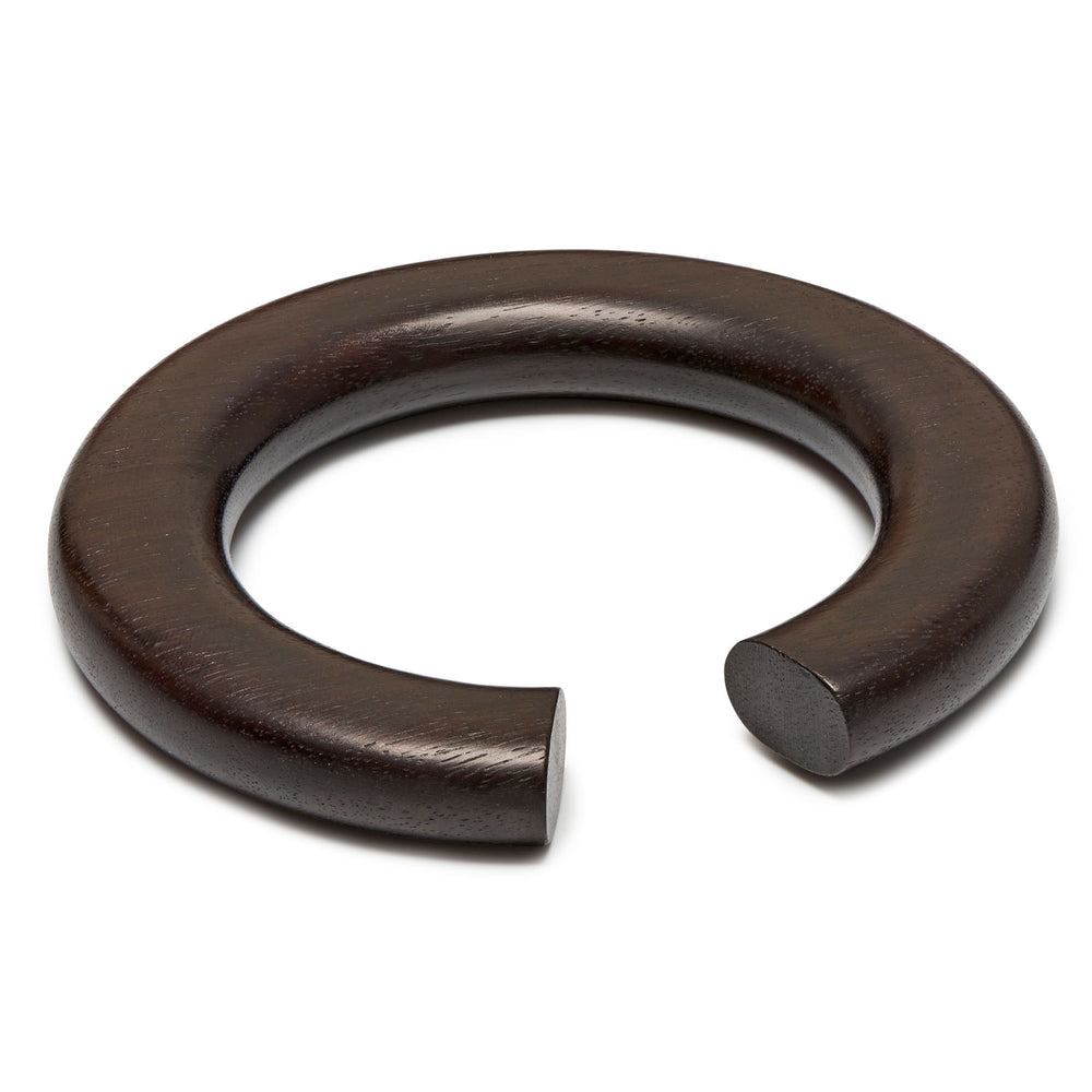Branch Jewellery Rounded open black wood bangle