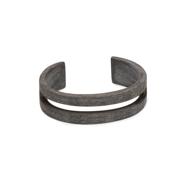 Branch Jewellery - Grey natural horn cut out cuff
