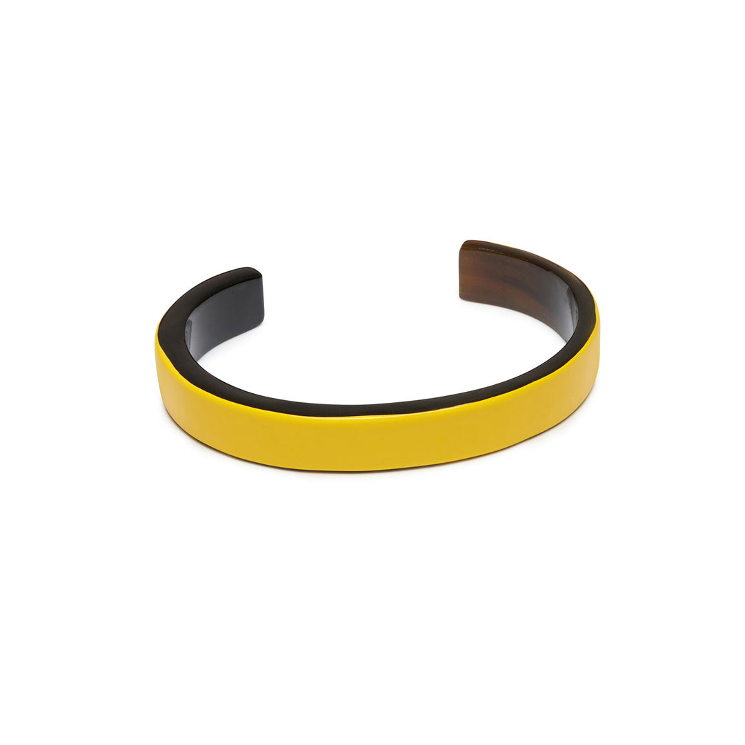Branch Jewellery - Slim yellow lacquered cuff