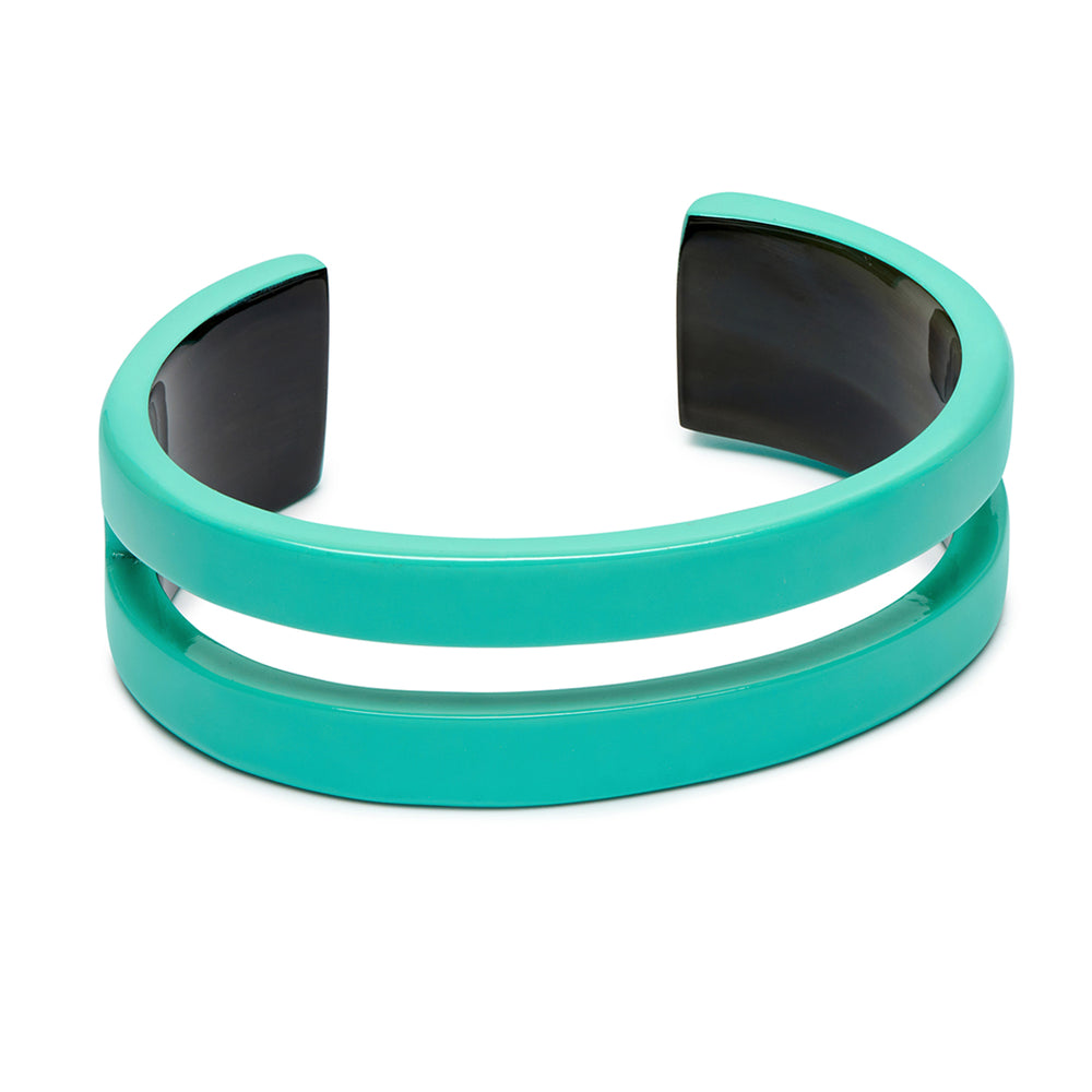 Branch Jewellery - Aquamarine cut-out cuff