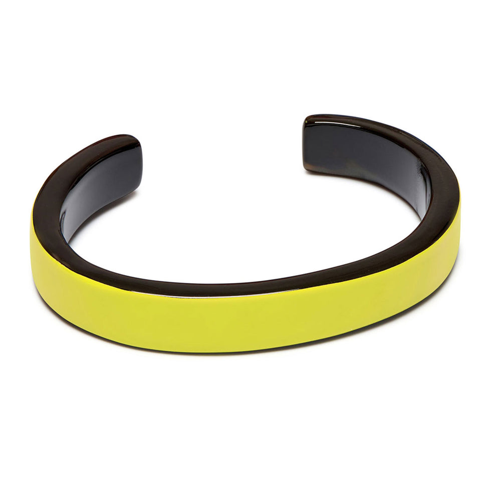 Branch Jewellery - Chartreuse slim lacquered cuff