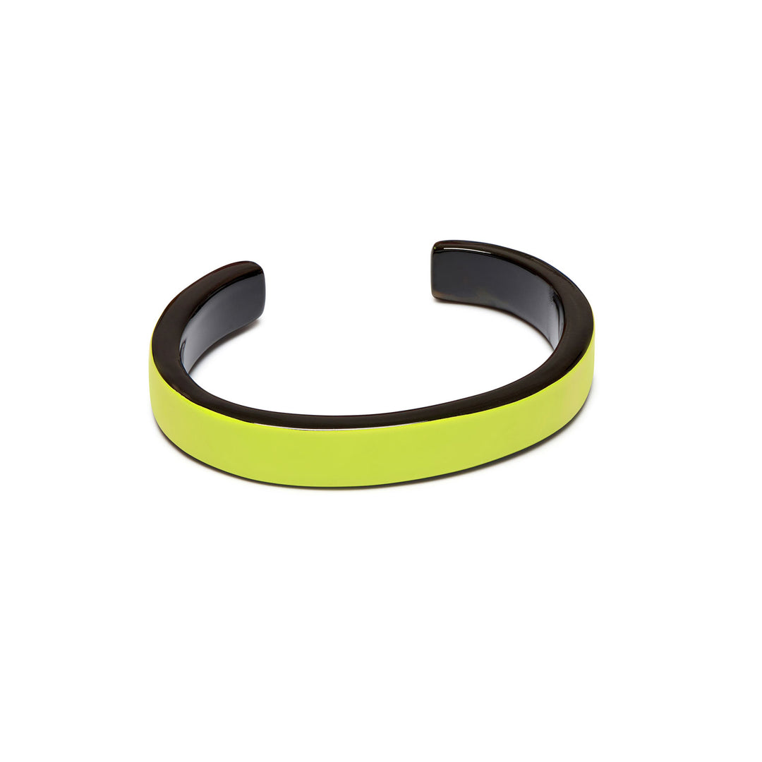 Lime slim lacquered cuff