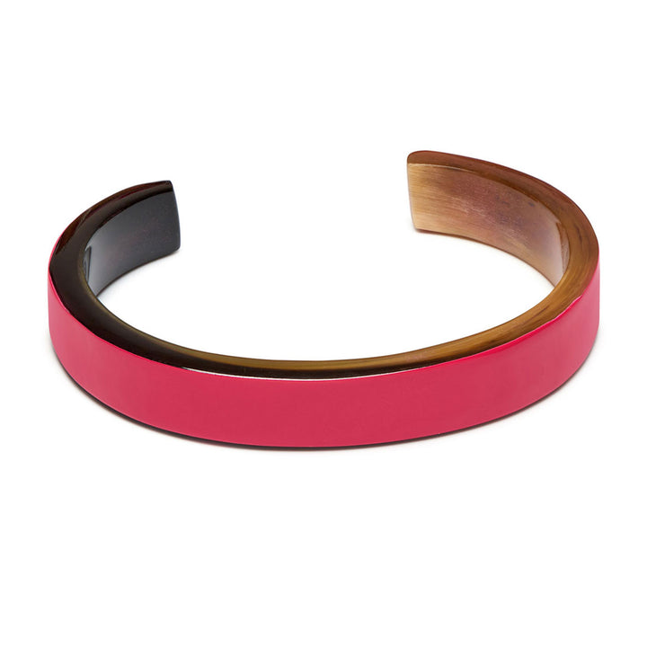 Red slim lacquered cuff