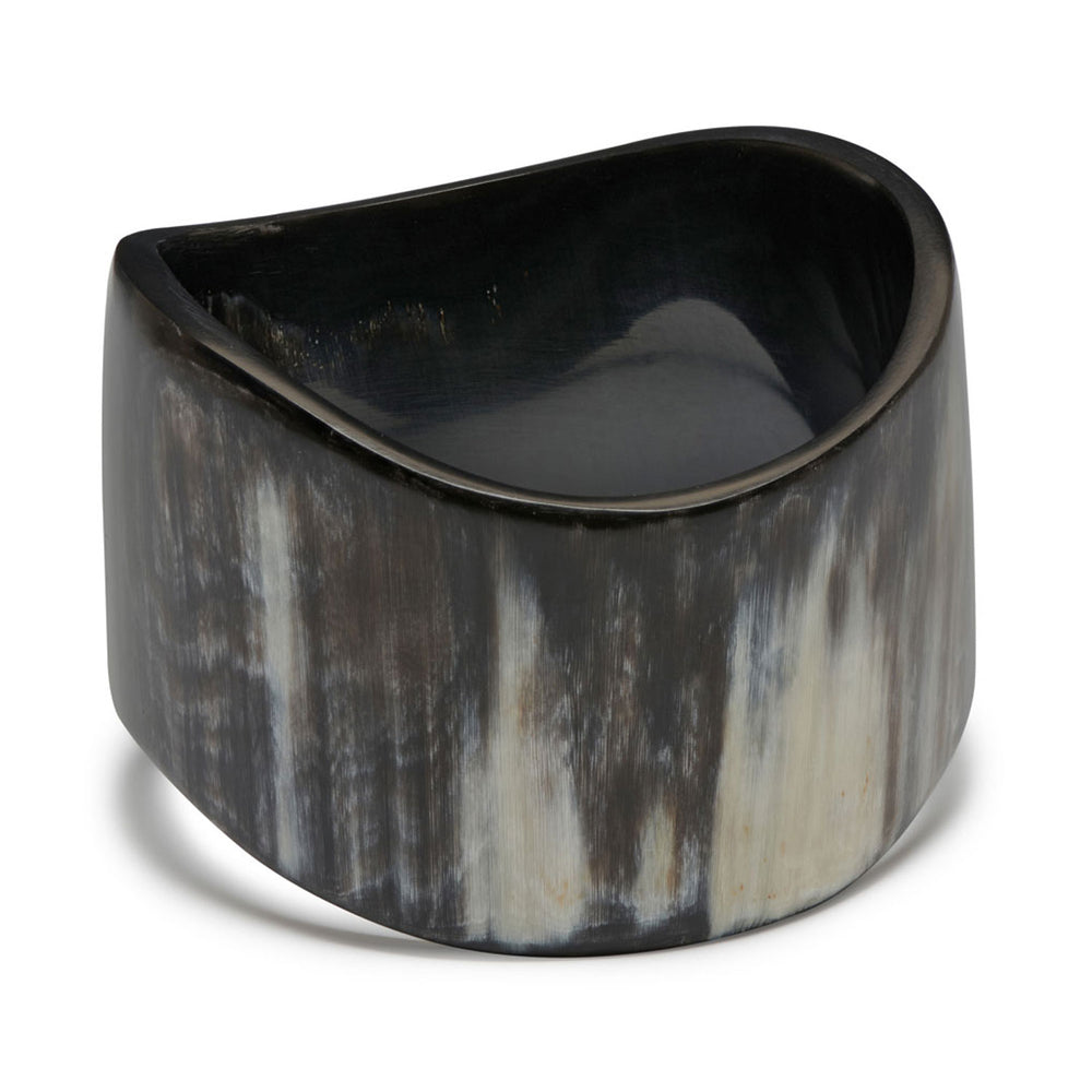 Branch Jewellery Oversized wavy organic shaped buffalo horn bangle