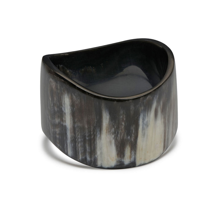 Branch Jewellery Oversized wavy organic shaped buffalo horn bangle