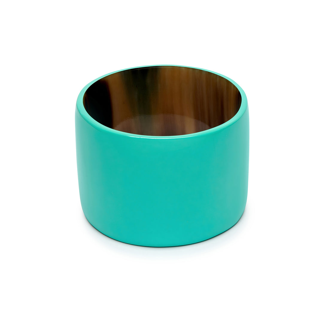 Branch Jewellery - Aquamarine Lacquered Wide horn Bangle