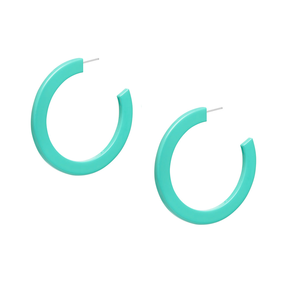 Branch Jewellery - Aquamarine lacquered Classic horn hoop