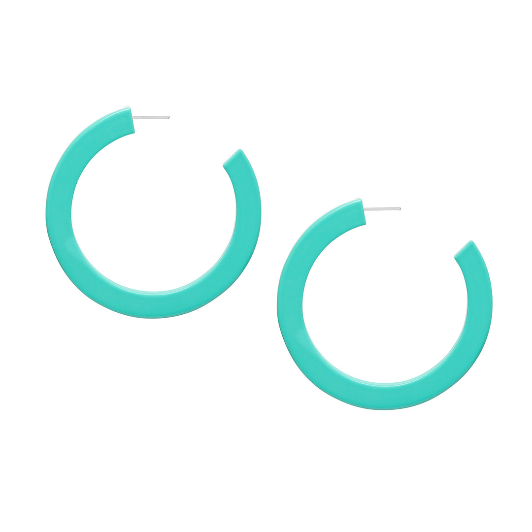 Branch Jewellery - Aquamarine lacquered Classic horn hoop