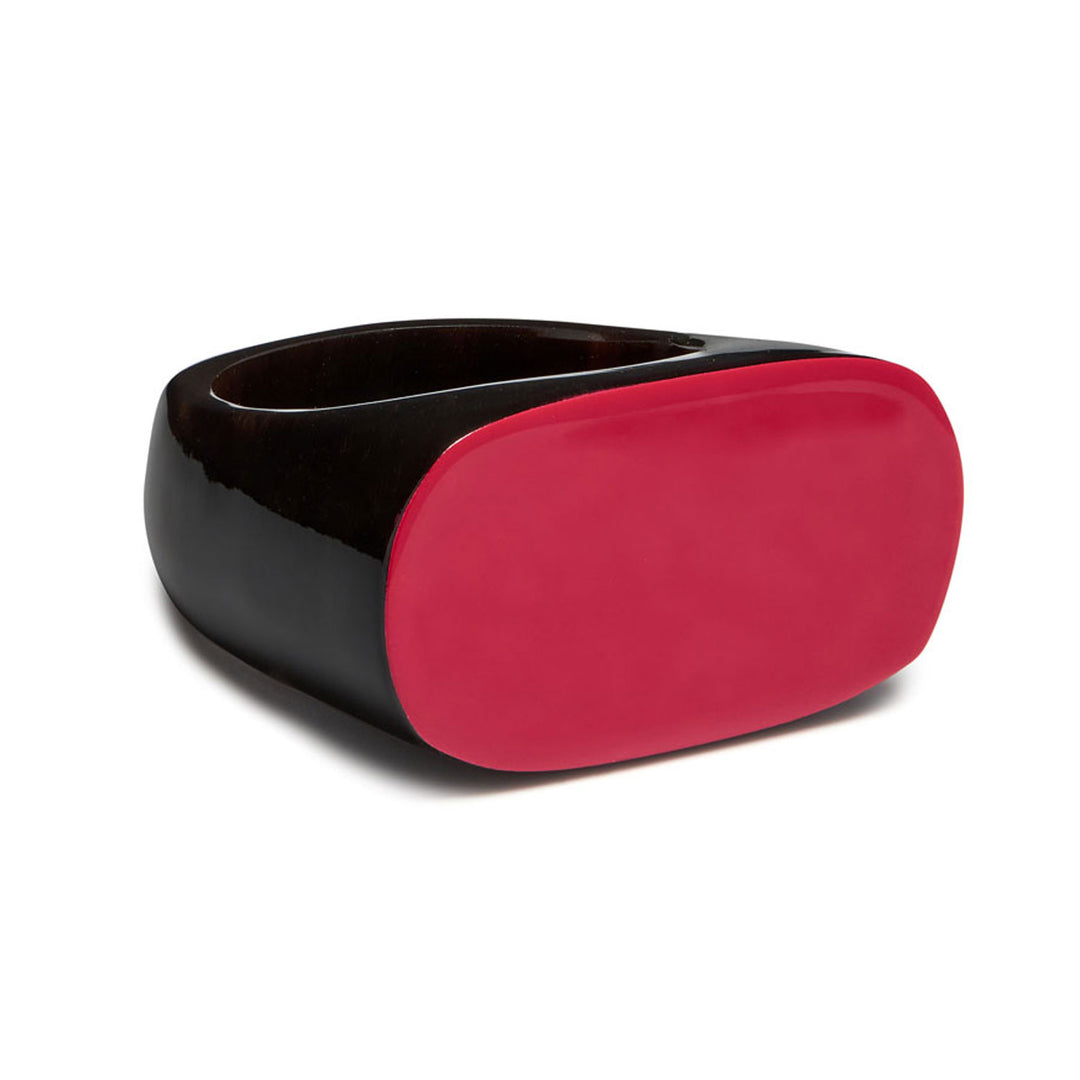 Oval Red horn ring