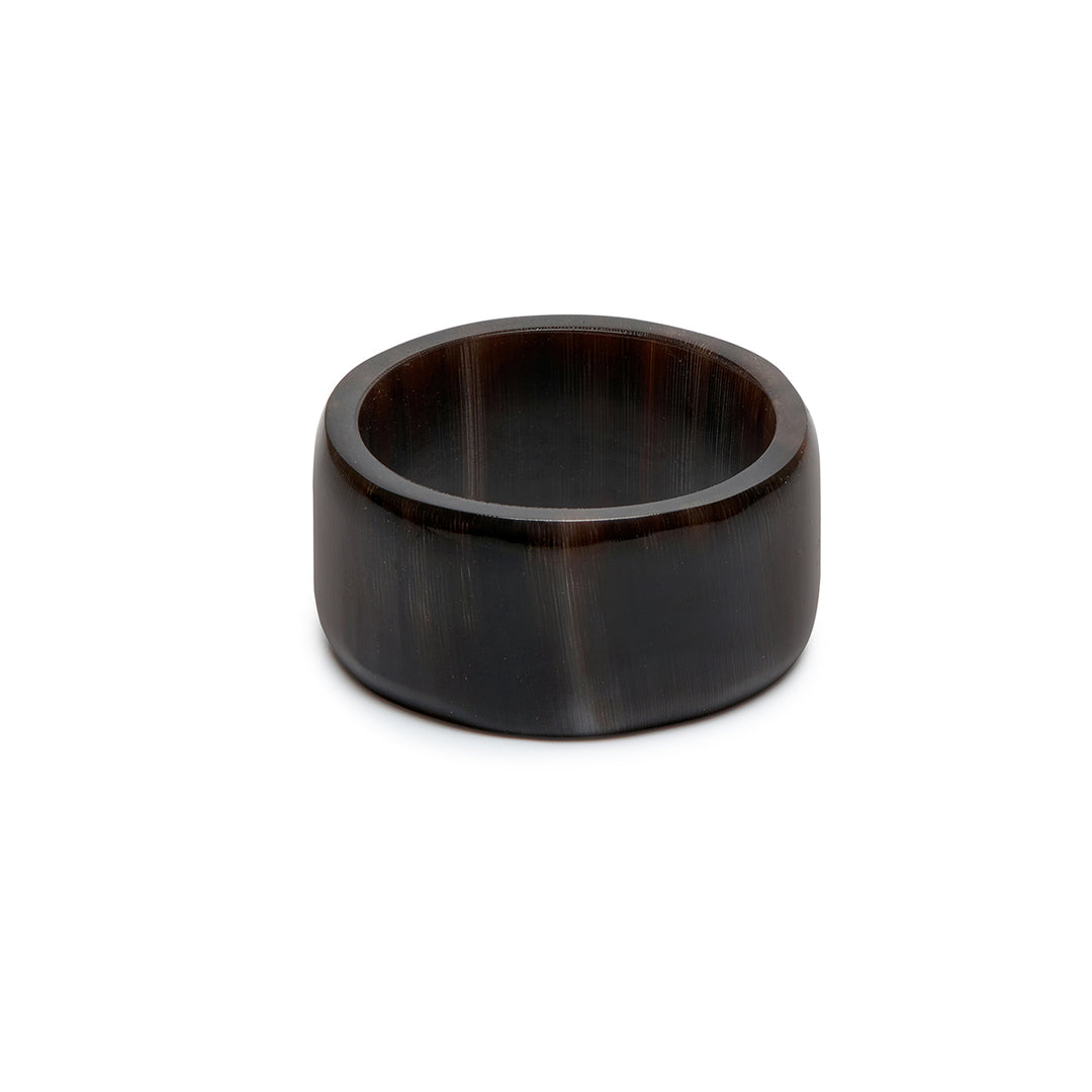 Branch Jewellery - Black natural horn band ring