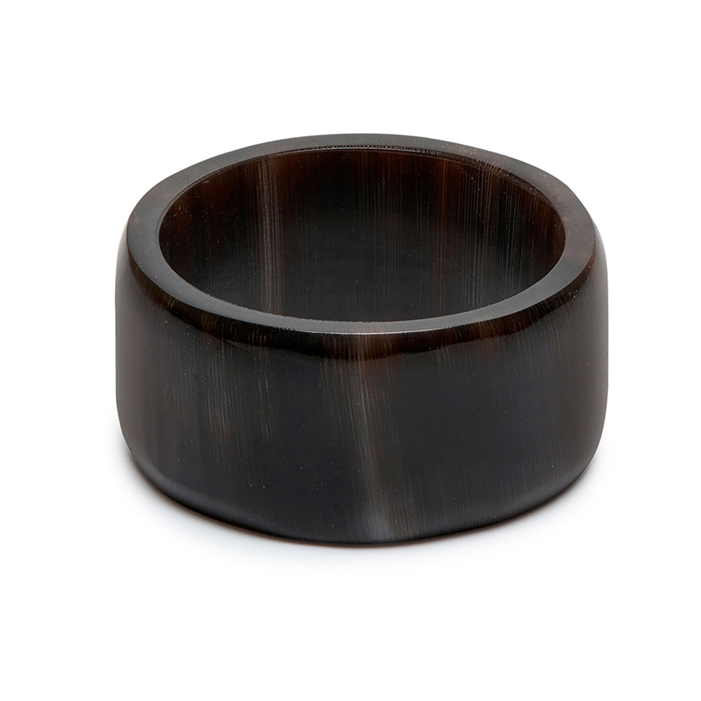 Branch Jewellery - Black natural horn band ring