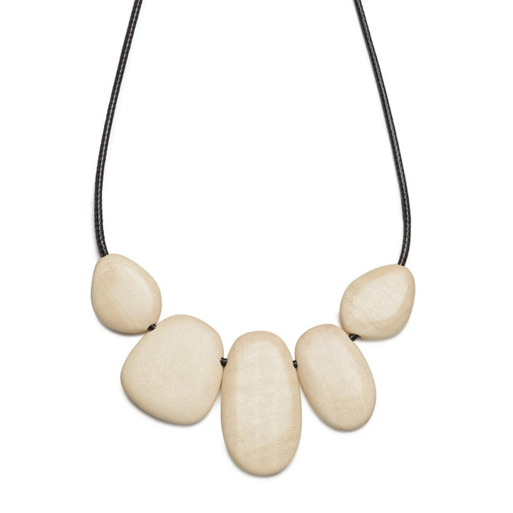 NKBD100-WHT wooden jewellery detail close-up
