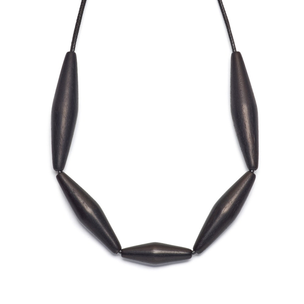 NKBD52-BLK wooden jewellery detail close-up