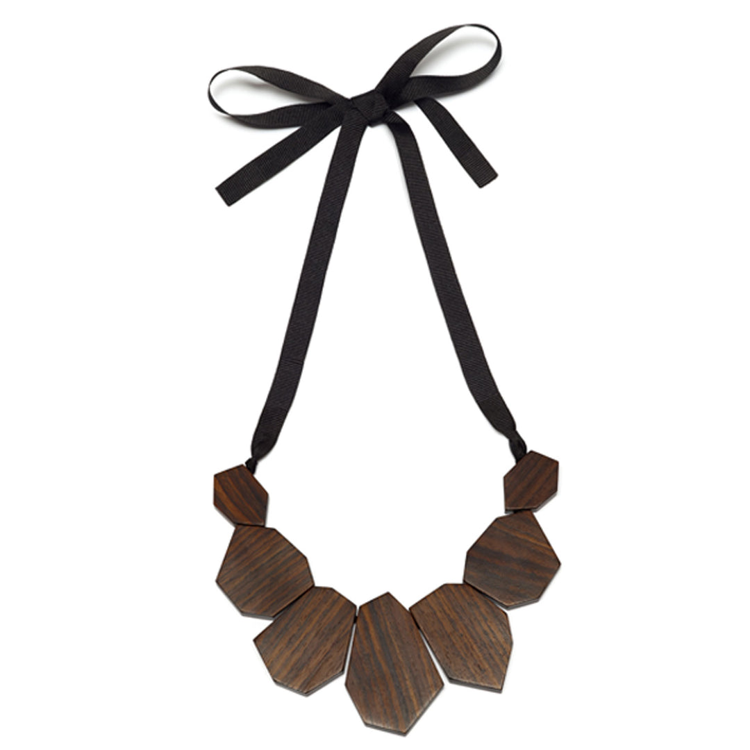 Branch Jewellery - Rosewood Flat shaped Ribbon Necklace