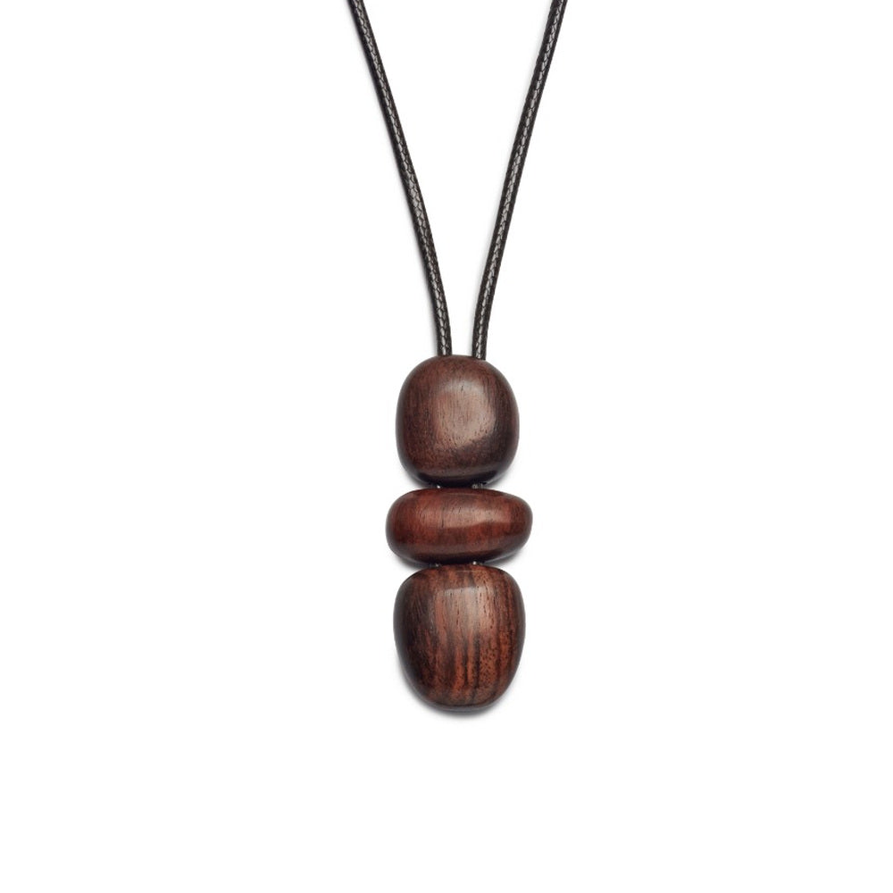 PN738-BRN wooden jewellery detail close-up