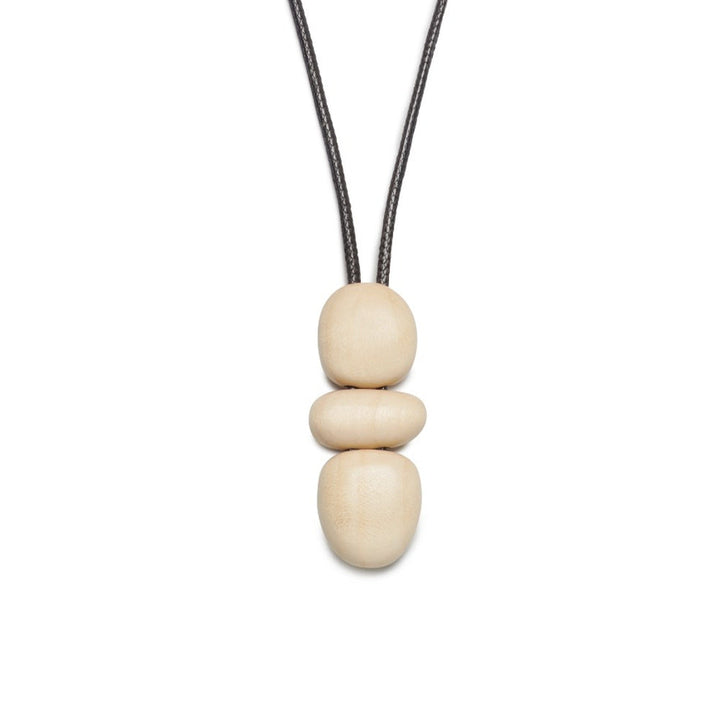 PN738-WHT wooden jewellery detail close-up