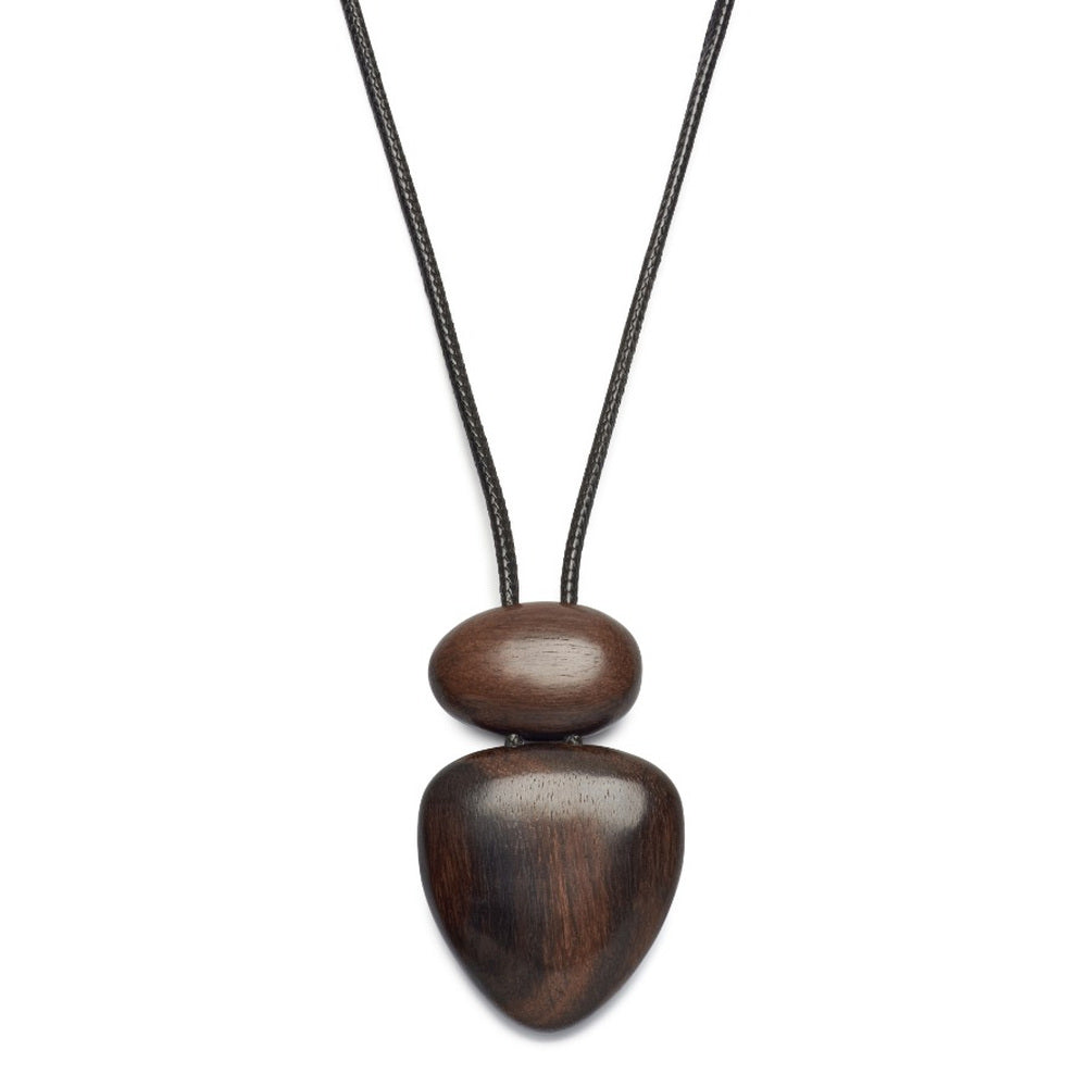 PN745-BRN wooden jewellery detail close-up
