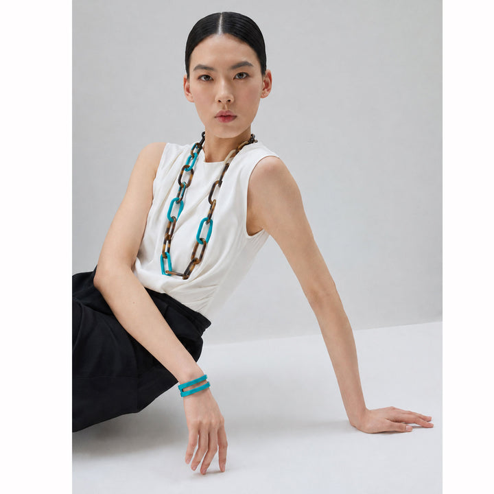 Turquoise_Blue_and_black_Natural_large_rectangle_link_necklace_LH-NK825-TRQ