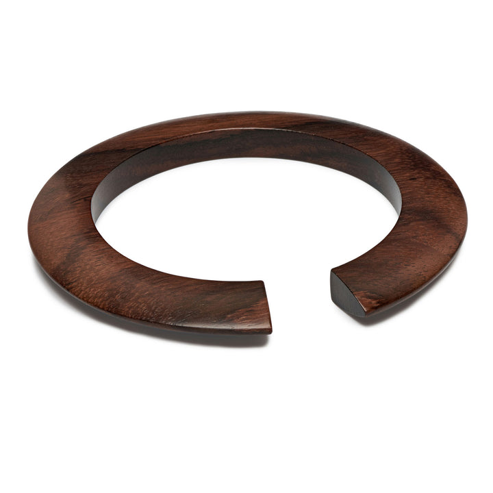 Brown wood Open Tribe Bangle