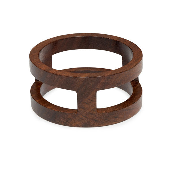 Brown wood cut out Bangle