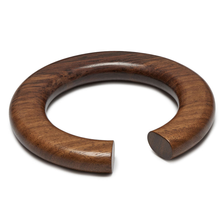 Branch Jewellery Rounded open brown wood bangle