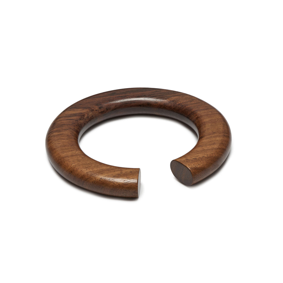 Branch Jewellery Rounded open brown wood bangle