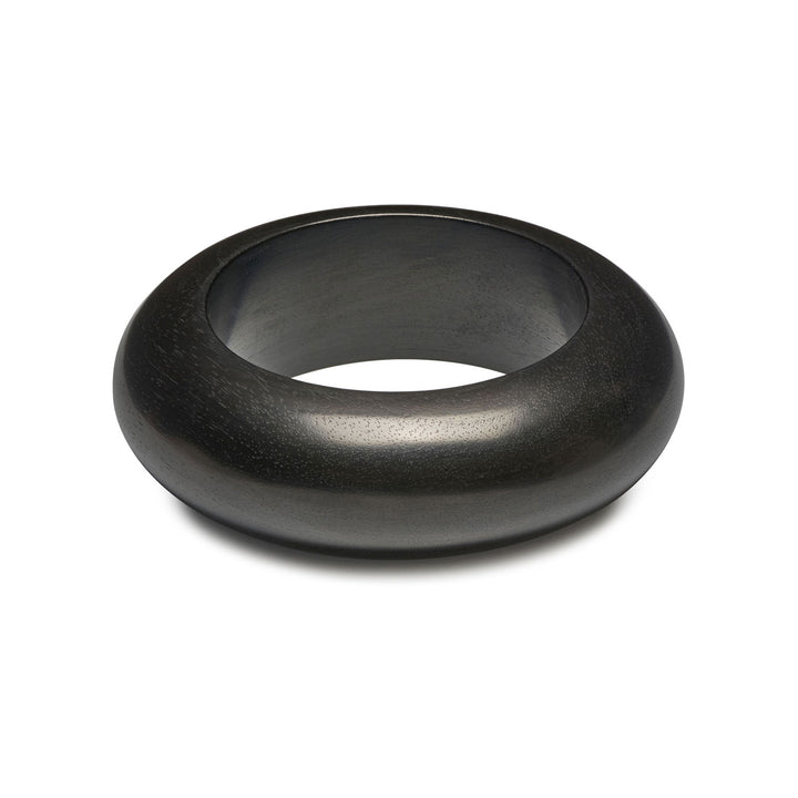 Chura Rounded Black Wooden Bangle