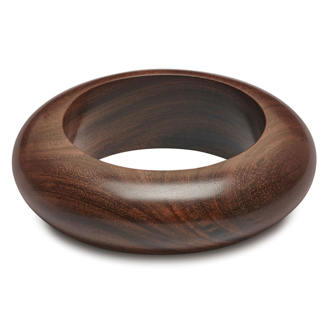 Chura Rounded Brown Wooden Bangle