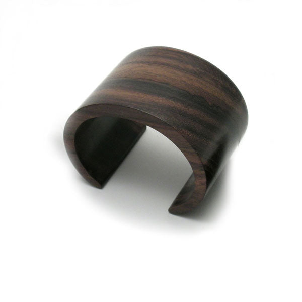 Wide Brown wood cuff