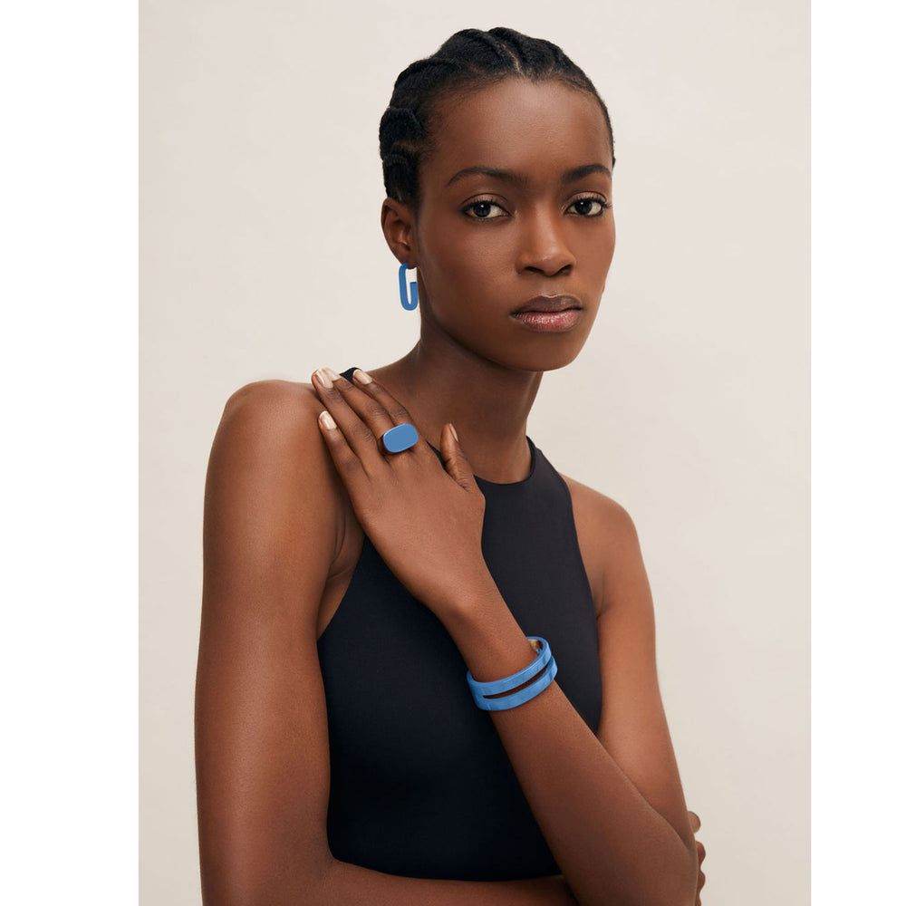 Branch Jewellery - Light Blue lacquered horn jewellery collection