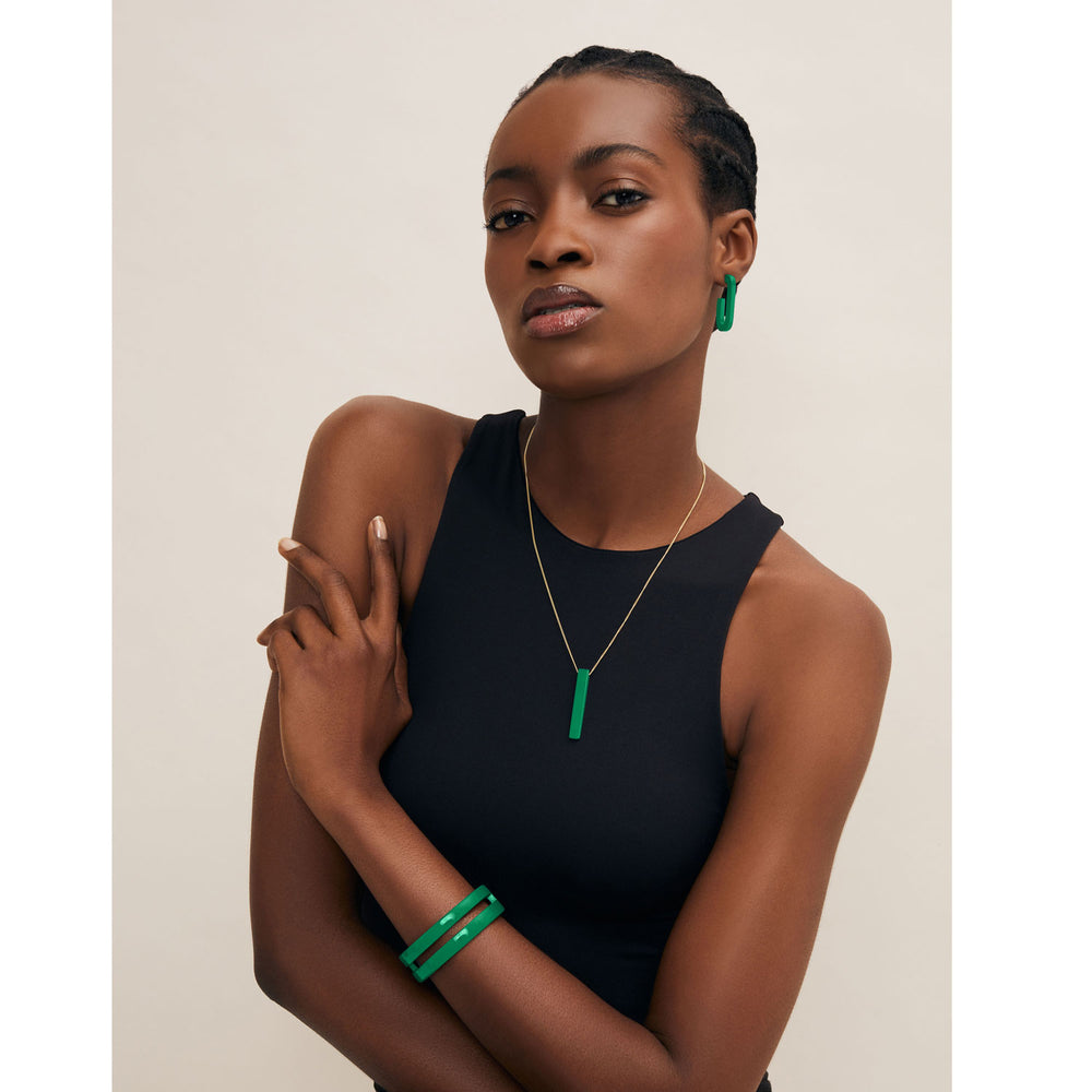 Branch Jewellery - Emerald Green lacquered jewellery collection