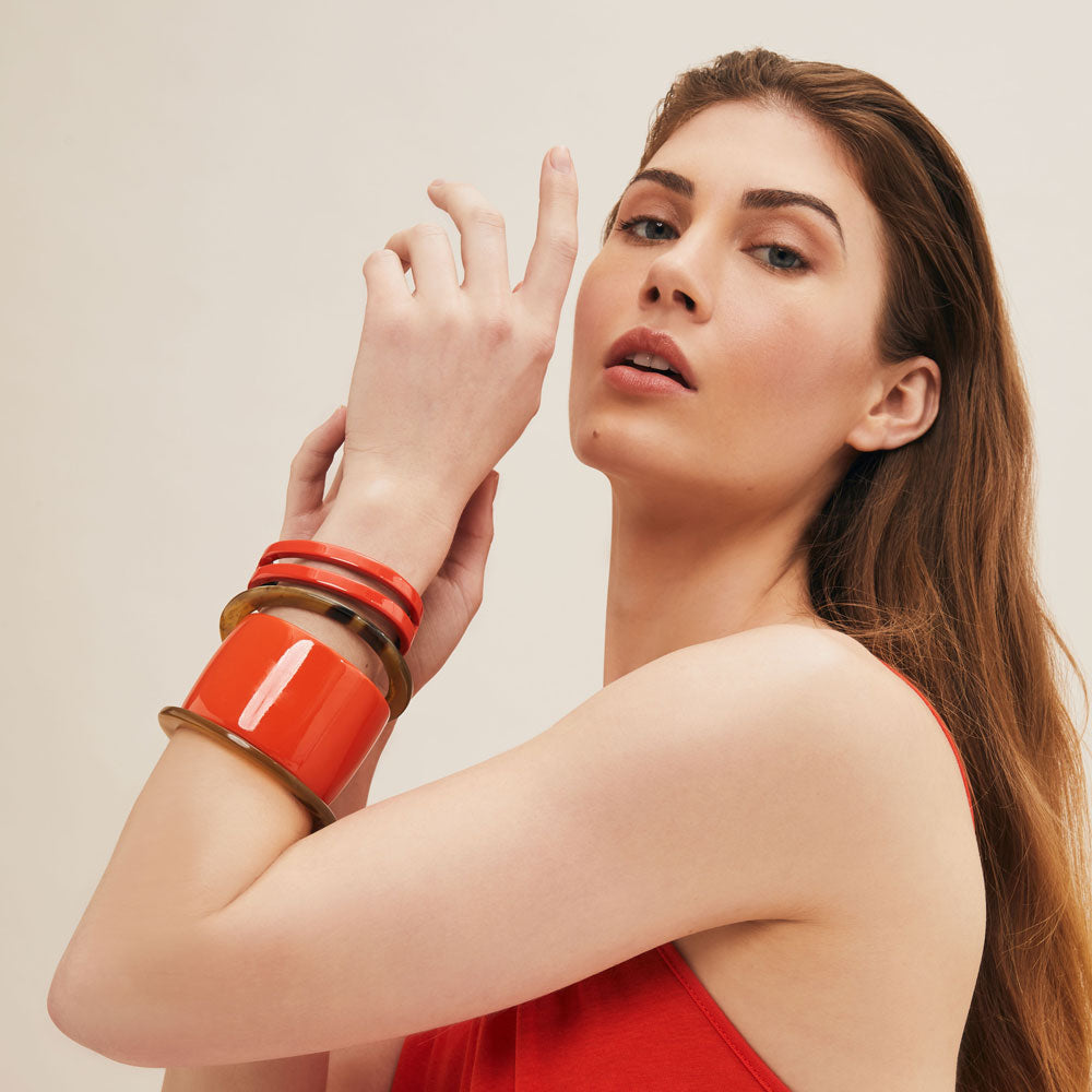 Branch jewellery - Orange lacquered jewellery collection