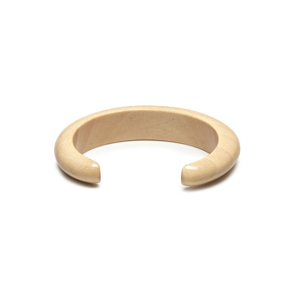 Branch Jewellery - Slim rounded white wood cuff