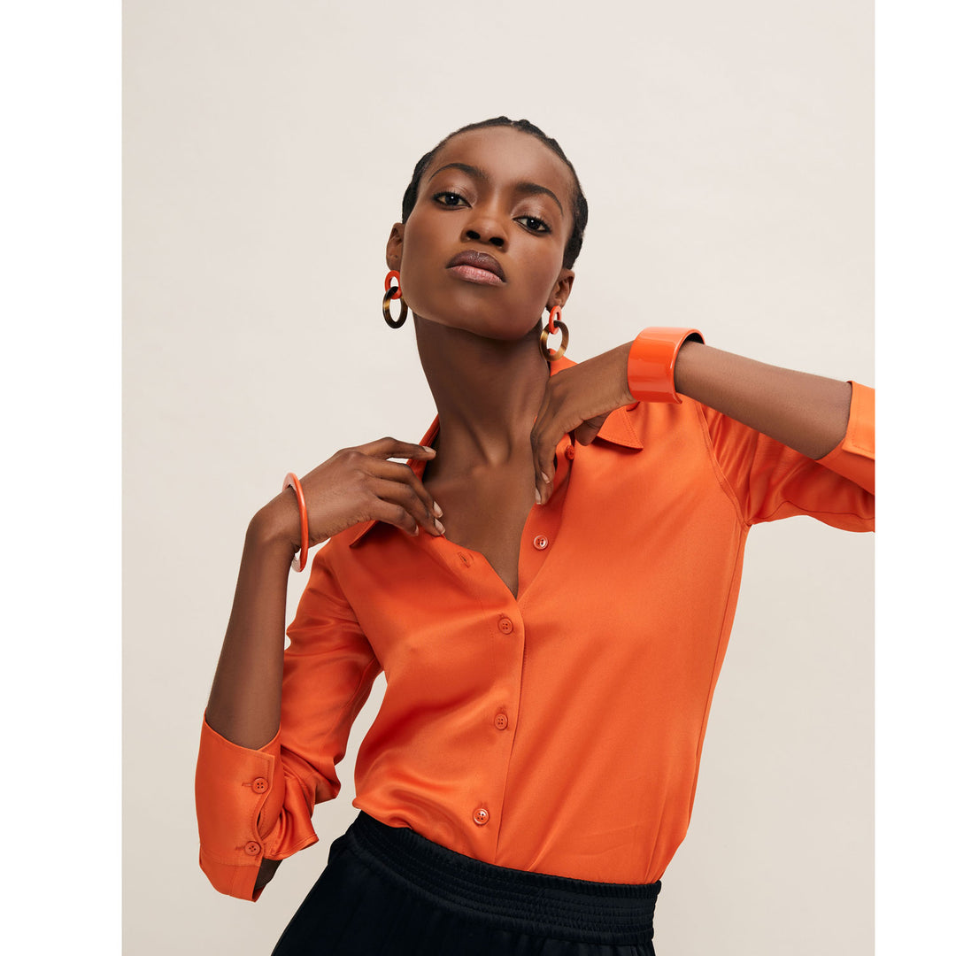Branch Jewellery orange lacquered horn jewellery collection
