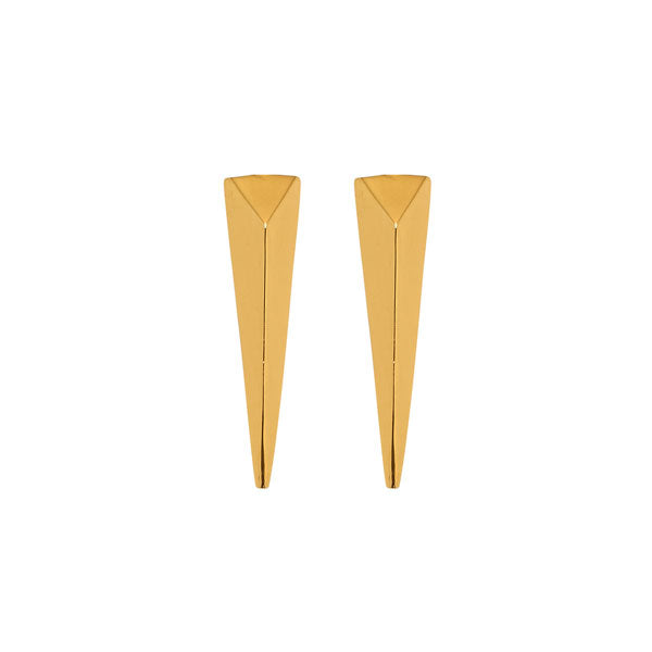 Long Spear Earring - Gold plate