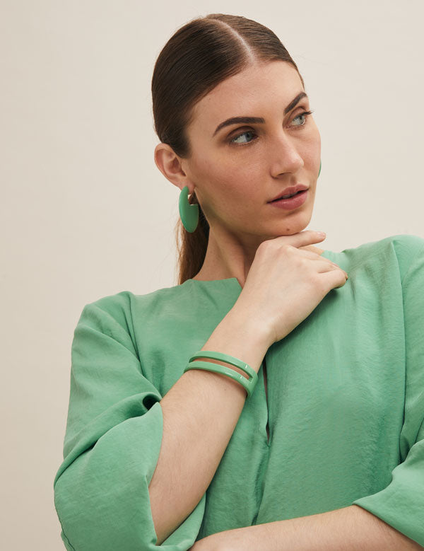 Branch Jewellery - Mint lacquered horn jewellery collection