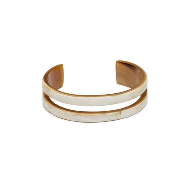 Branch Jewellery - White natural horn cut out cuff