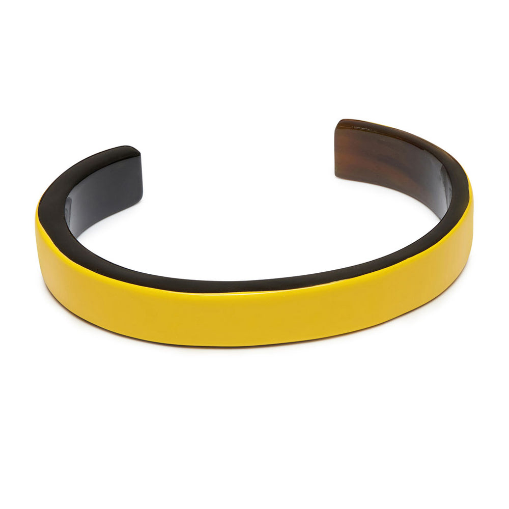 Branch Jewellery - Slim yellow lacquered cuff
