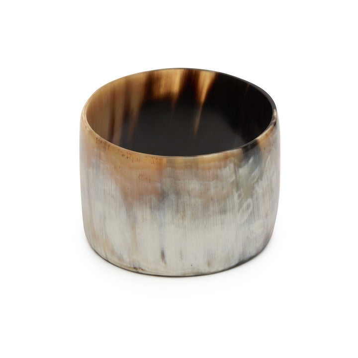 Branch jewellery - Wide white natural buffalo horn bangle