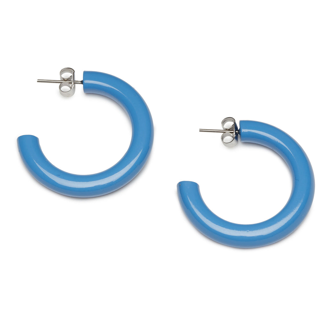 Branch Jewellery - Rounded blue Lacquered hoop