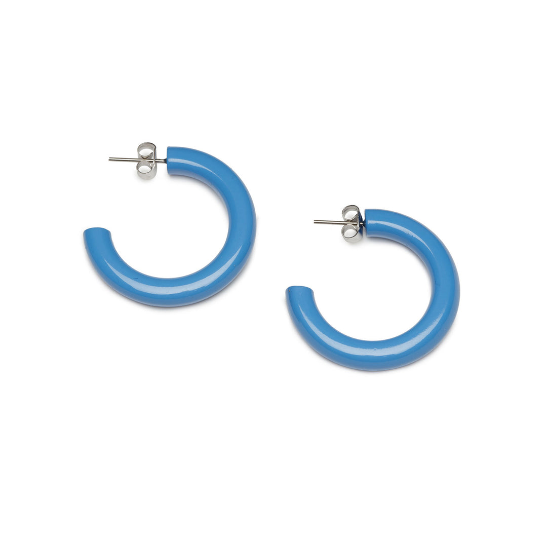 Branch Jewellery - Rounded blue Lacquered hoop