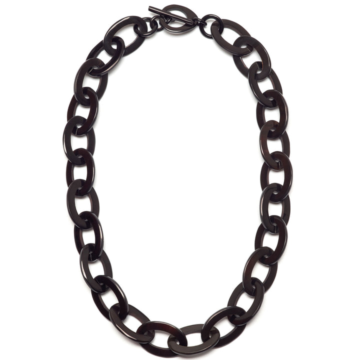 Branch Jewellery - Black oval link necklace