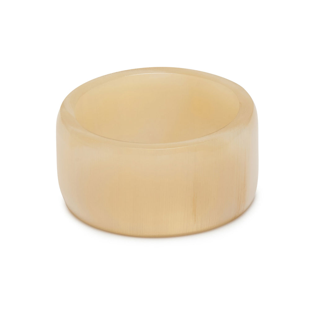 Branch Jewellery - White natural buffalo horn band ring