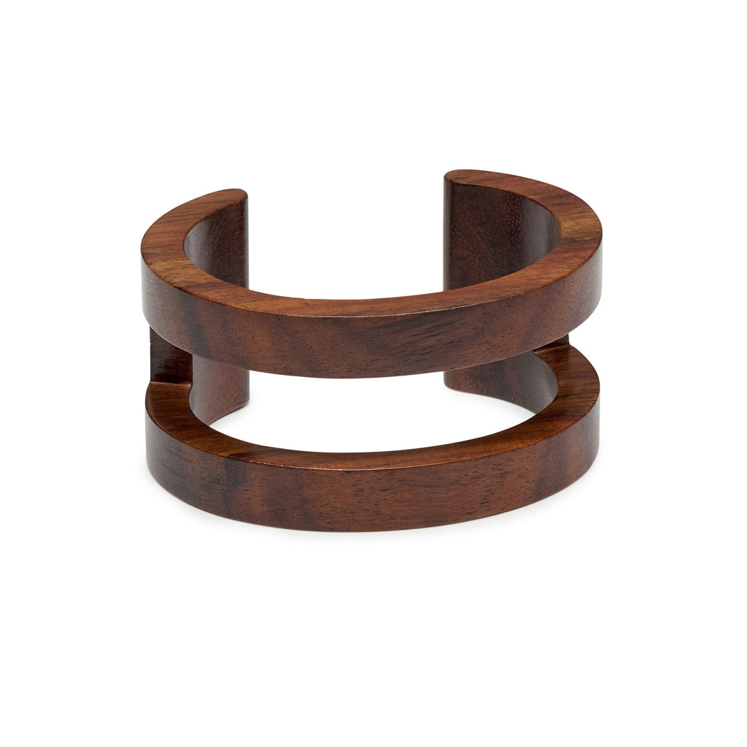 Branch Jewellery - Brown wood cut out cuff