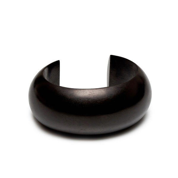 Branch Jewellery - Curved black wood cuff