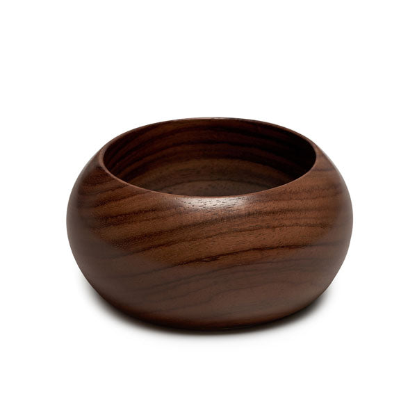 Branch Jewellery - Wide curved rounded brown wood bangle